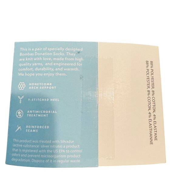 Bombas Crew socks size small black honeycomb arch support stay up new - Picture 8 of 9